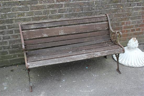 Metal frame garden seat
